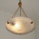 French Vintage Art Deco Style Hanging Ceiling Light – Clichy Glass Shade