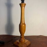 Pied de lampe en bois massif