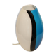 Eglo handblowed glass table lamp - Empori 87756 - Opaline and blue glass