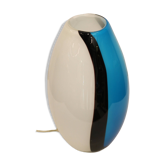 Lampe de table en verre soufflé à la main Eglo - Empori 87756 - Verre opalin et bleu