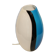 Eglo handblowed glass table lamp - Empori 87756 - Opaline and blue glass