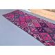 Vintage Hot Pink Turkish Hand-Knotted Runner 81x390