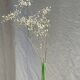 Vintage polished green glass soliflore vase H32