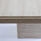 Travertine coffee table