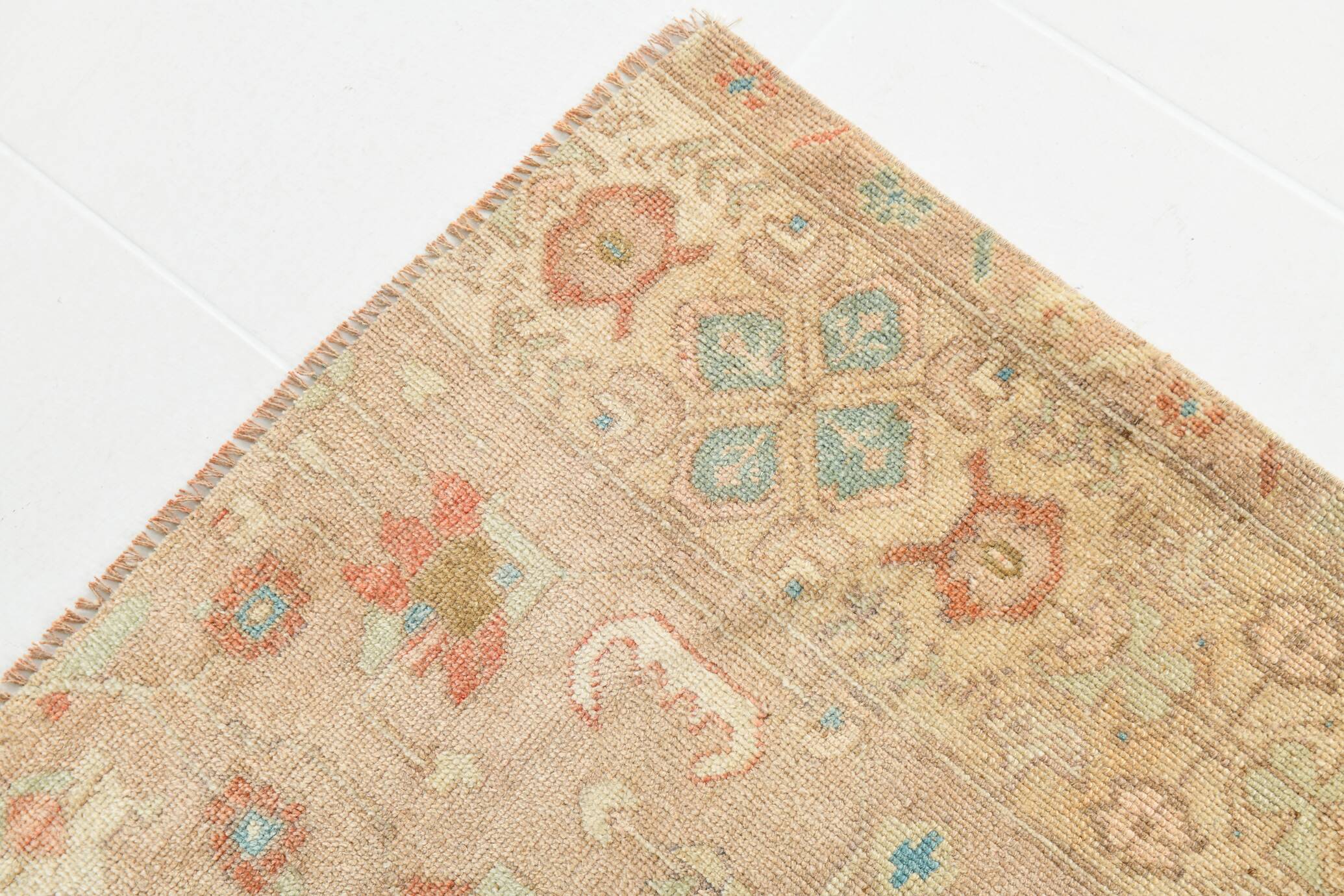 5x8 Peach Red Cream Turkish Rug, 240x164Cm SK 19201