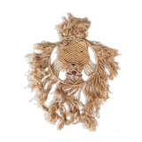 Lion wall weaving in macramé, 70s