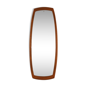 Miroir scandinave en teck 39x106cm