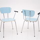 A pair of chairs with armrests, poland, 1970s