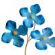 Vintage 1950s Italian Wrought Iron Floral Chandelier – Hand-Painted