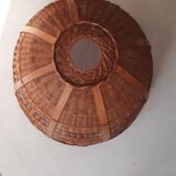 Vintage wicker pendant lamp