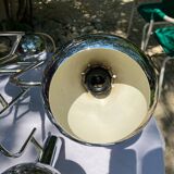 6-lamp vintage 70'S chrome pendant light