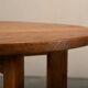 Table d'appoint en chêne de l'École d'Amsterdam Art Déco moderniste néerlandaise.