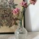 Antique carafe, daisy-decorated vase