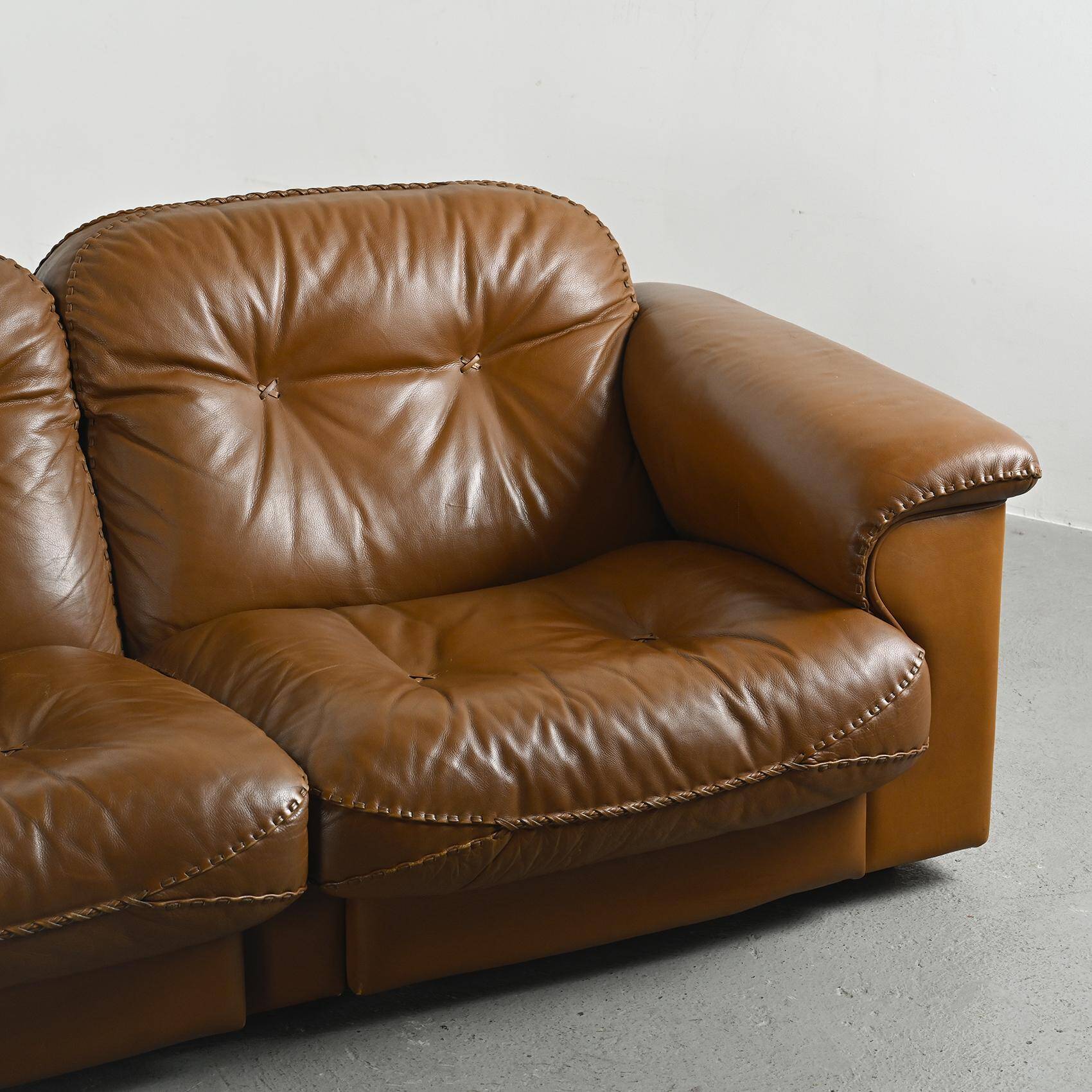 DS 101 leather sofa, DE SEDE circa 1970