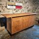 Vintage French Oak and Pine Counter – 1930s Shop Counter or Kitchen Island