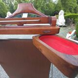 Vintage walnut wood valet from the 50s and 60s