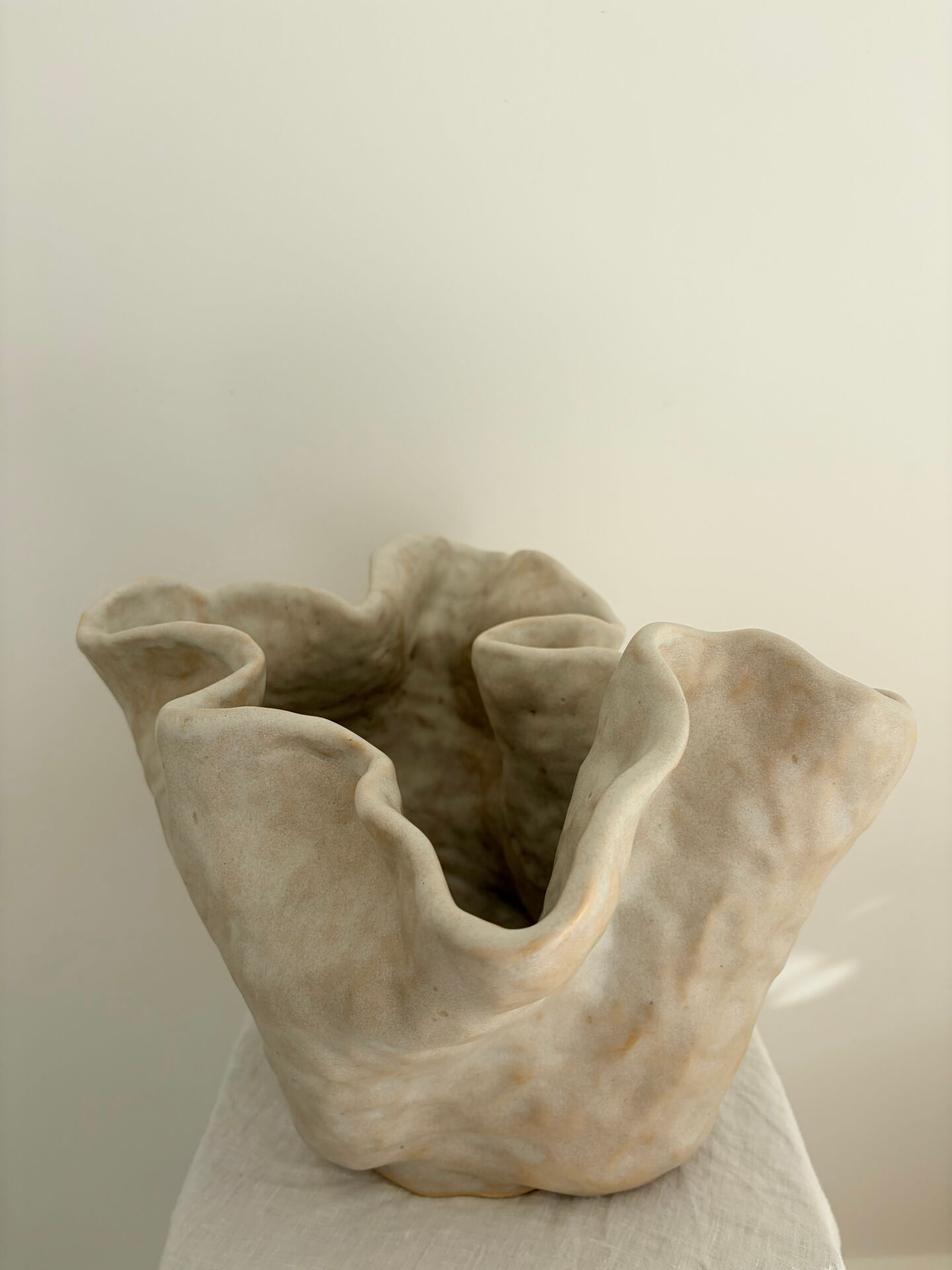 Handmade artisanal vase