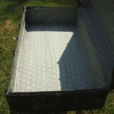 Green vintage travel trunk