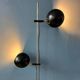 Vintage mid-century black eyeball floor lamp