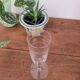 Champagne glass with floral border