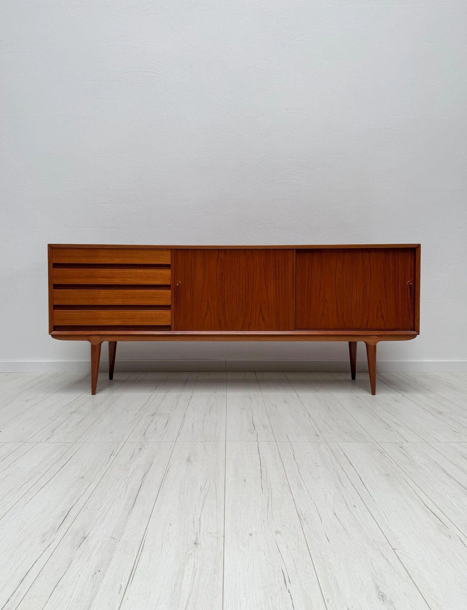 1960s vintage Gunni Omann model 18 Danish design teak sideboard for Omann Jun