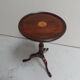 Table d'appoint ronde en acajou vintage