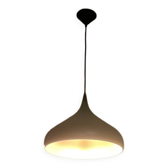 Pendant light Black aluminum and gold interior