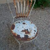 Set of 4 chairs in iron in its juice for the garden