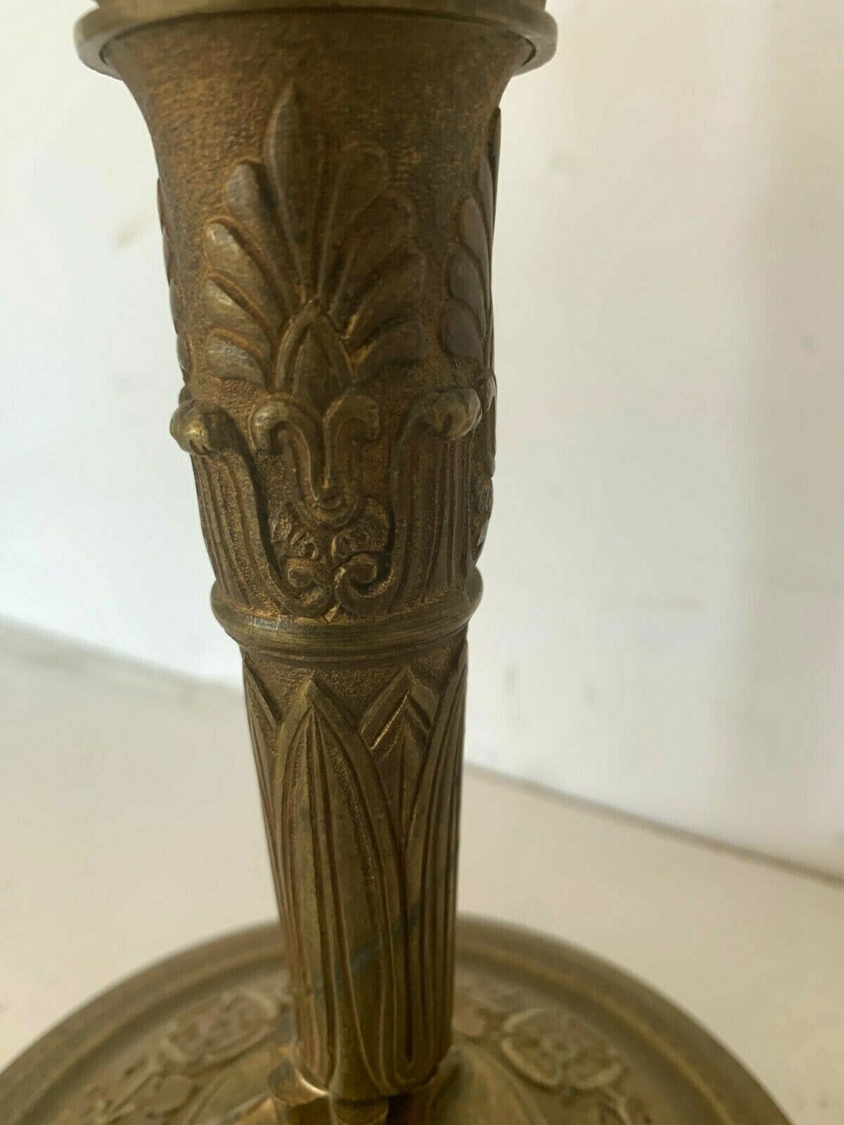 Louis XVI style lamp foot in chise bronze Caryatid decoration XX century