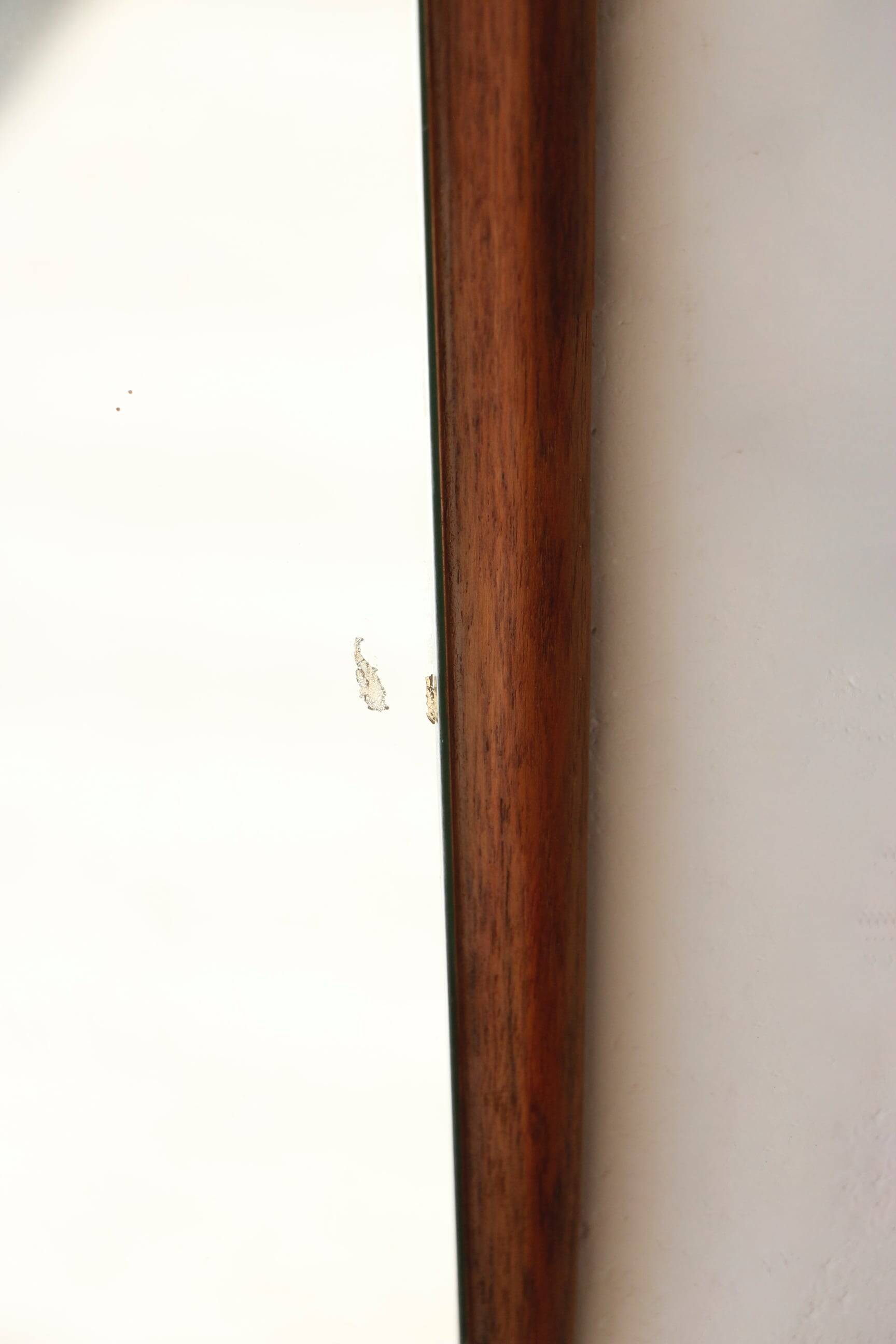 Vintage Scandinavian teak mirror – 1960s - 14.09.23.06