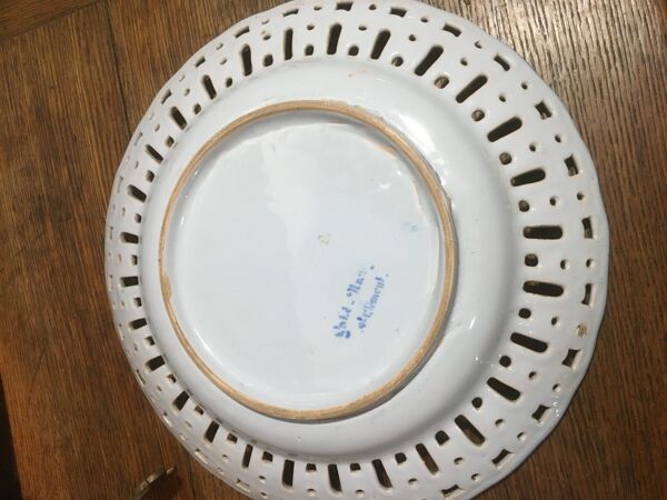 Assiette décorative ''gallé nancy- st clément