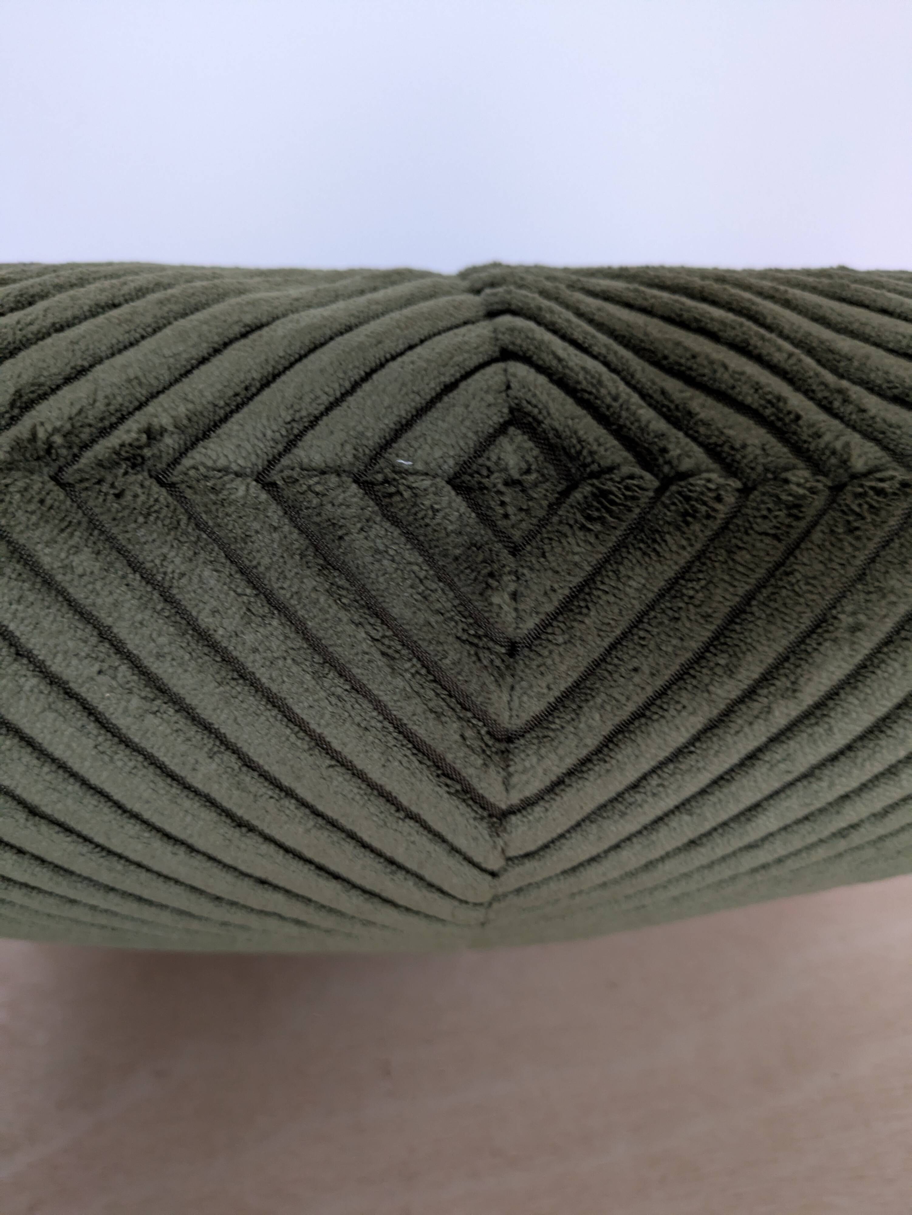 Chevron corduroy cushion