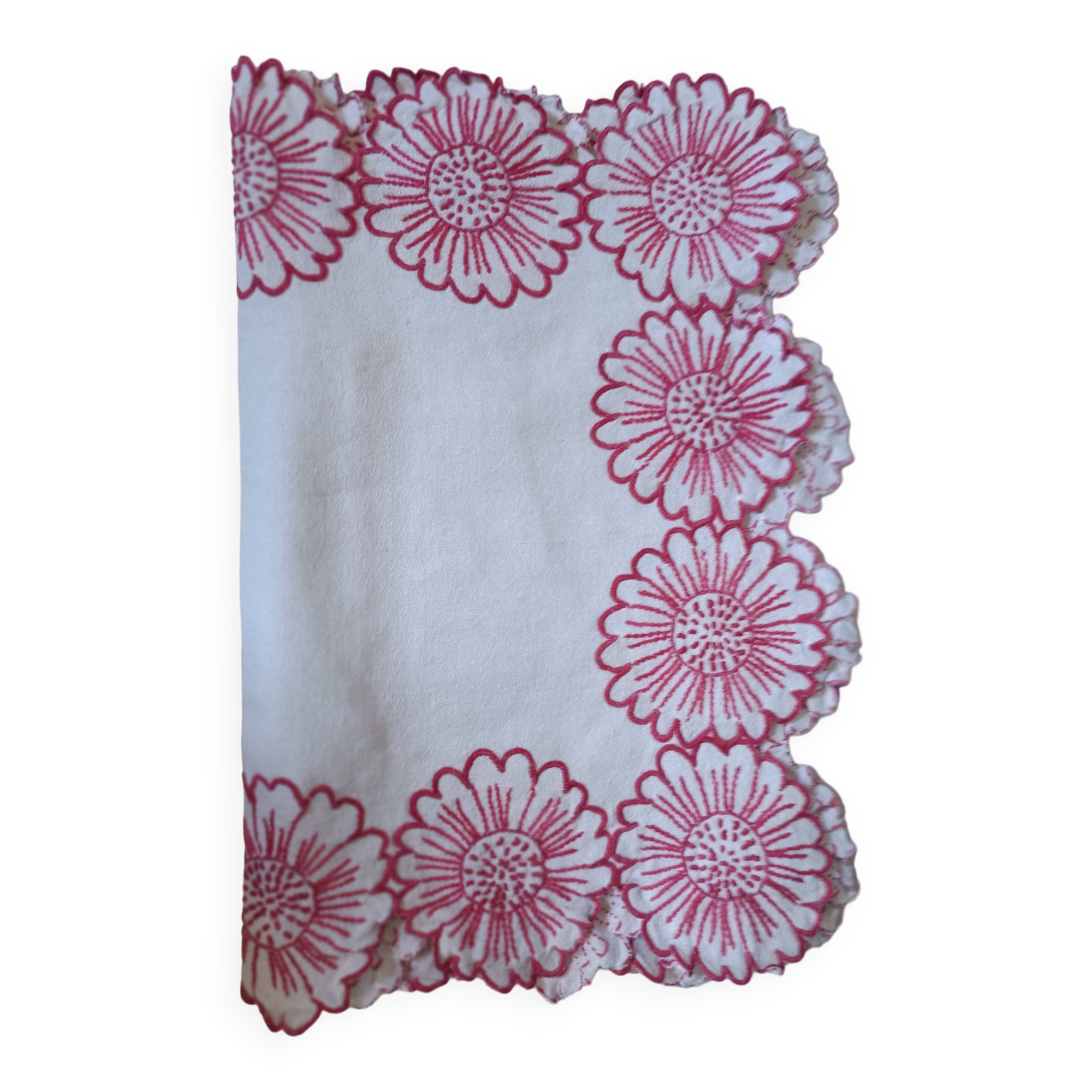 Table runner or other. Hand embroidered.