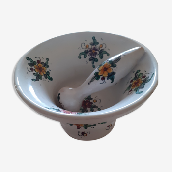 Italian earthenware mortar bowl Biagioli Gubblo