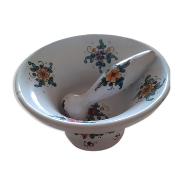 Italian earthenware mortar bowl Biagioli Gubblo