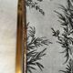 Metal wastebasket old décor fabric of jouy