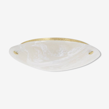 Brass and Murano ceiling light, 1970's.