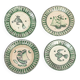 4 Vietri plates decorated by Fabbrica Ceramica Avallone, 1930s