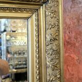 Napoleon III Mirror in Gilded Stucco Wood - 92 Cm
