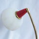 Office lamp or bedside made in italy from the 60's red and white color