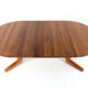 Danish round 2x extendable dining table 'Sindal' - teak
