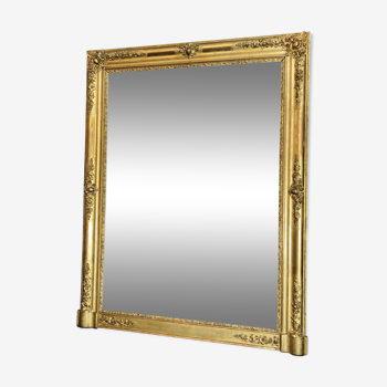 Miroir 125x97 cm début XIX eme dorure feuille d'or