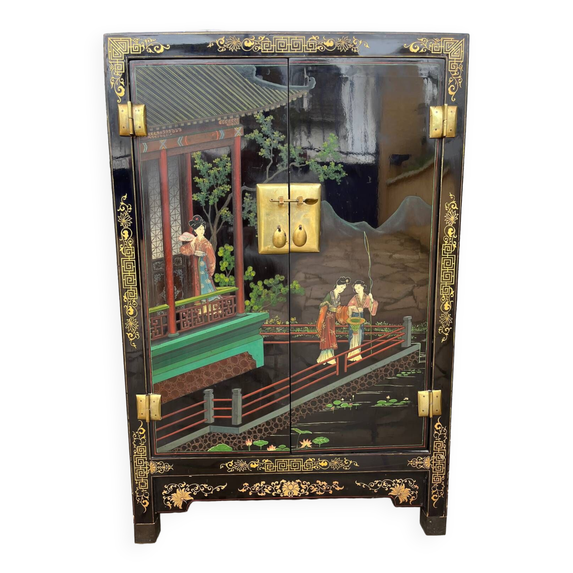 Chinese lacquer sideboard