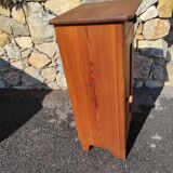 Old wooden bedside table