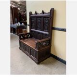 Antique - Impressive Neo-Gothic Chest Bench