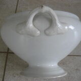 White earthenware soup Creil and Montereau