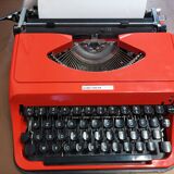Underwood 130 orange typewriter