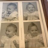 Old photograph of multiple baby portraits