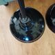 Paire de lampes d'atelier suspensions émaillée noire