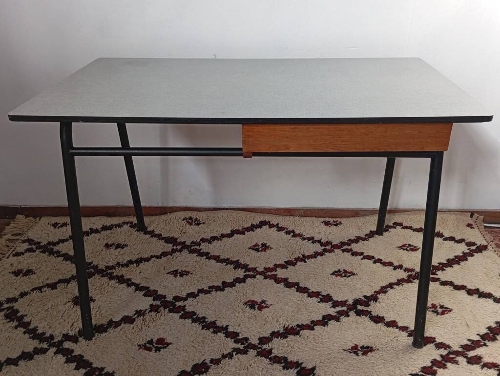 Modernist desk from the 1950s by J. Hitier
